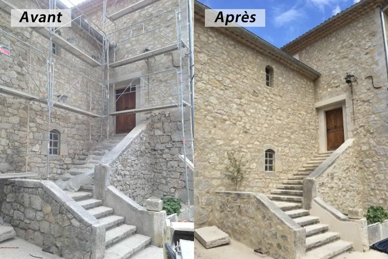 Avant rénovation façade Vaucluse