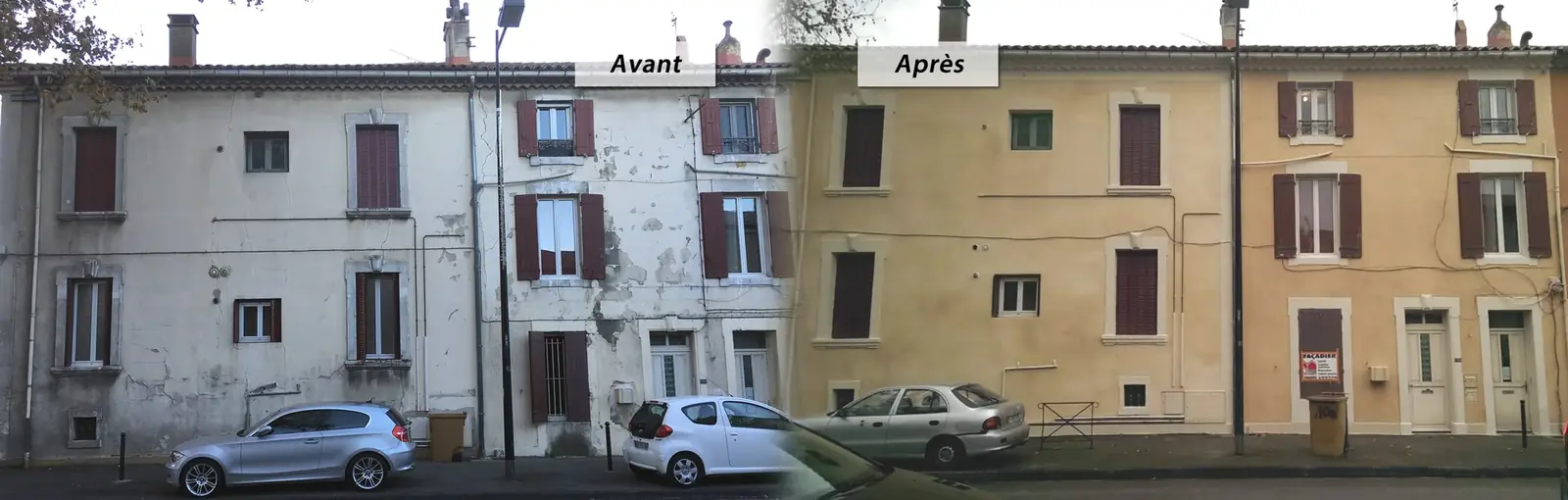 Façade nettoyée Vaucluse