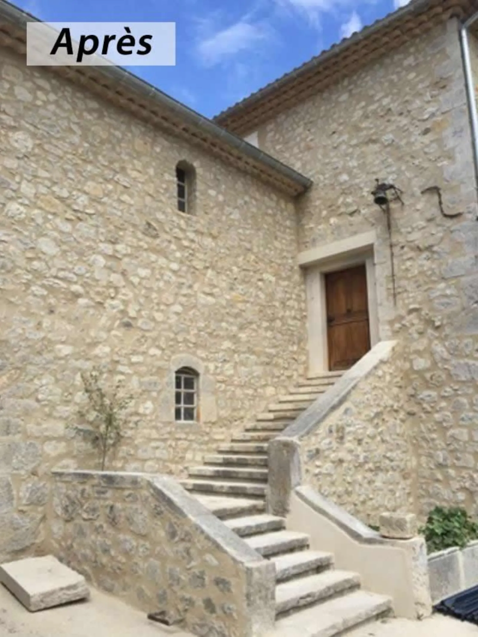 Restauration de façade en pierre, Vaucluse