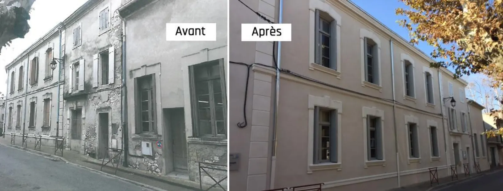 Restauration de façade en pierre, Vaucluse