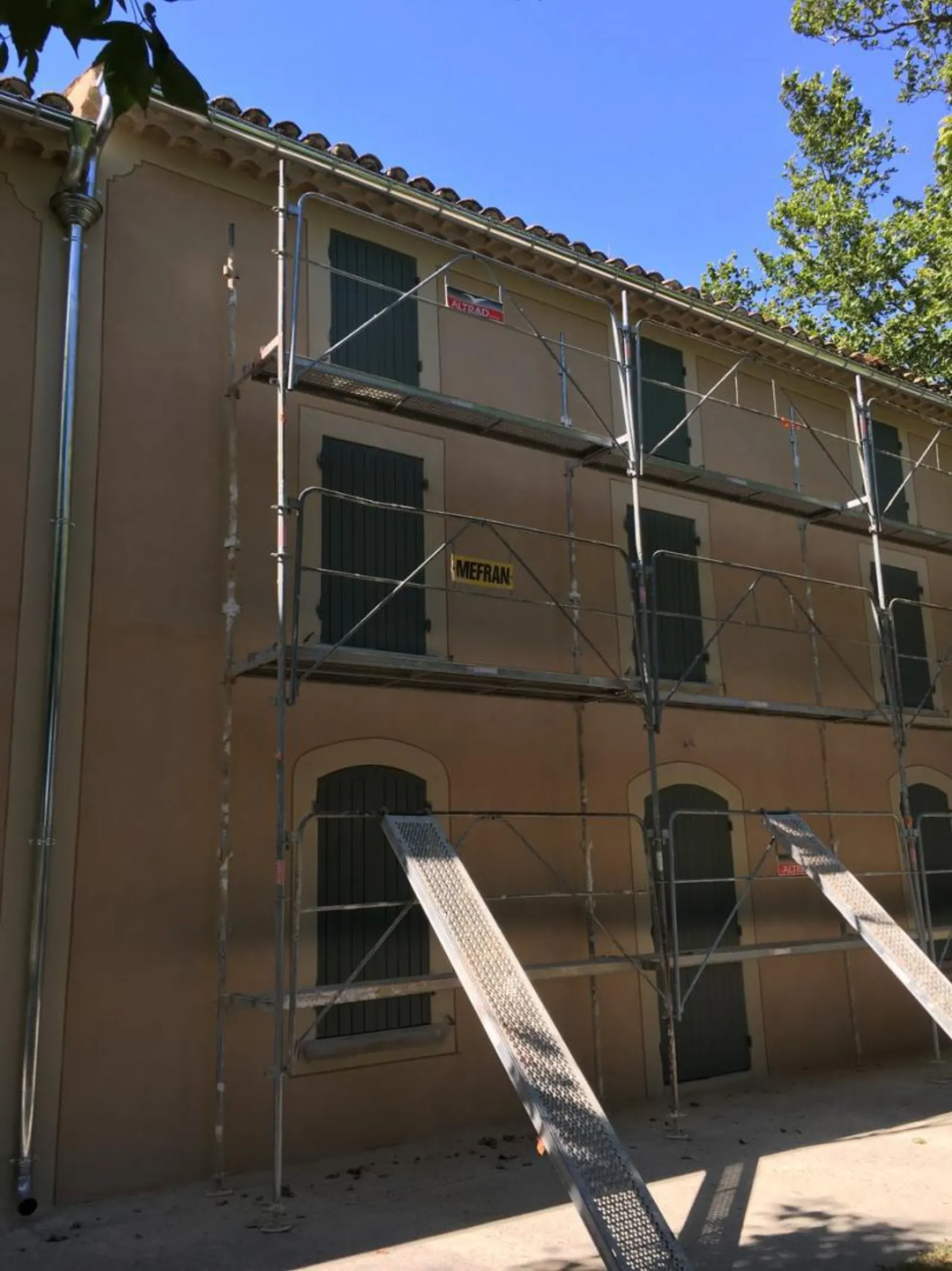 Chantier de façade en Vaucluse